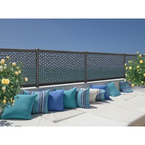 NORTENE Panneau MOSAÏC désoratif - 1 x 2m - Anthracite