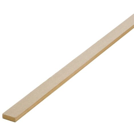 Centrale Brico – Tasseau médium raboté MDF 10 x 30 mm – Longueur 2,44 m – Pour constructions intérieures – Finition soignée (1/2)