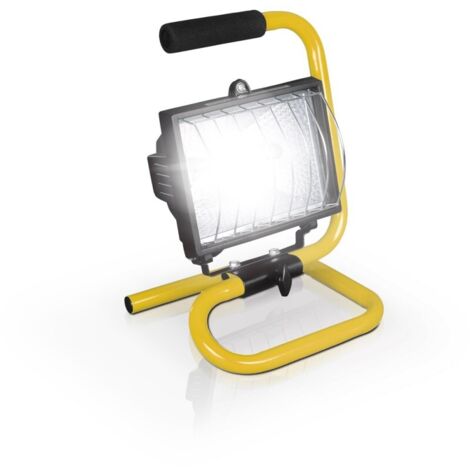 Outifrance – Projecteur halogène portatif 500W – 8550 lumens – Alimentation 230V – IP44 pour extérieur – Cadre en acier durable - Powli023 (1/2)