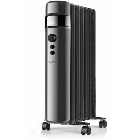 Supra – Radiateur à inertie 2000W – 9 éléments chauffants – Thermostat réglable 5-35°C – Mode ECO – Pour pièces jusqu'à 30m²