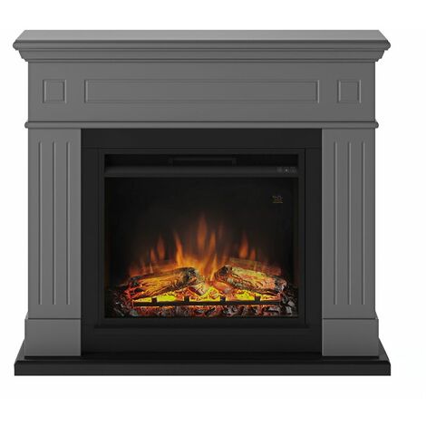 TAGU Cheminée électrique décorative "Larsen" Gris foncé - Powerflame (1/5)