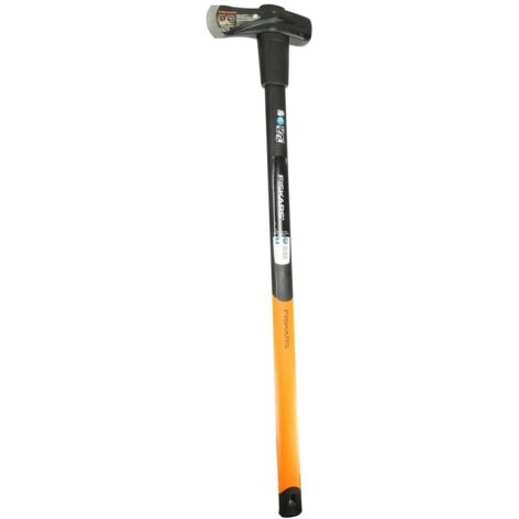 Fiskars – Hache à fendre 900mm – Tête en acier au carbone forgé – Poids 3680g – Pour fendre bûches jusqu'à 50cm de diamètre