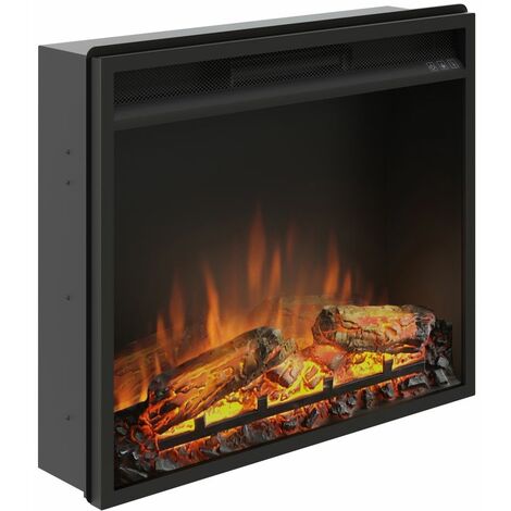 Cheminée électrique encastrable programmable – Télécommande incluse – Puissance 1500W – Capacité jusqu'à 37 m² – Design moderne – Tagu