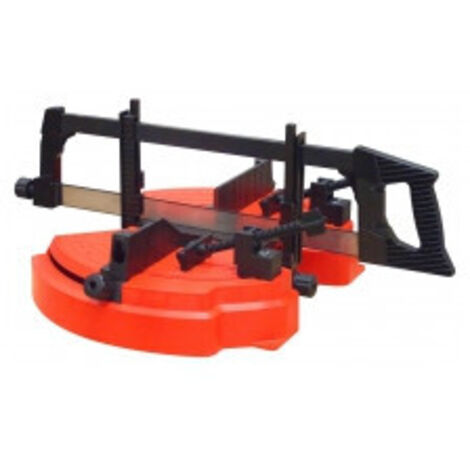 Outifrance – Scie à onglet bi-angulaire 130 x 130 mm – Corps en ABS anti-choc – Réglage rapide des angles de 0° à 45° – Pour menuiserie précise (1/4)