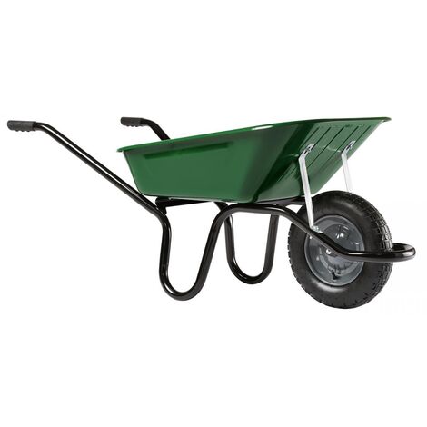 Haemmerlin – Brouette de jardin 100L – Charge utile 150 kg – Roue gonflée Ø 380 mm – Caisse acier rigide – Châssis CP2i® – 305061406
