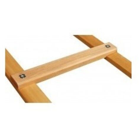 Outifrance – Échelle de toit en bois 2,50m – 10 échelons – Assemblage par vis et écrous – Confort sur pentes – Finition lasurée durable