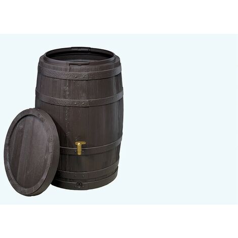Garantia – Récupérateur d'eau de pluie 400 L – Tonneau Vino en polyéthylène recyclé – Traitement anti-UV – Robinet imitation laiton inclus - VINO 400 L