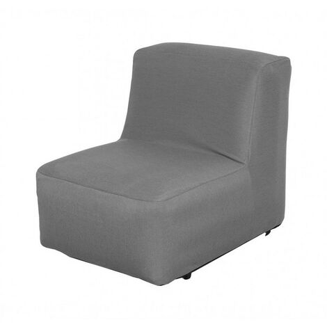 PROLOISIRS Fauteuil de détente gonflable Balloon en PVC - gris (1/3)