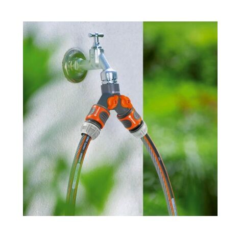 GARDENA Sélecteur d'arrosage sur robinet 2 circuits filetage 26,5 mm