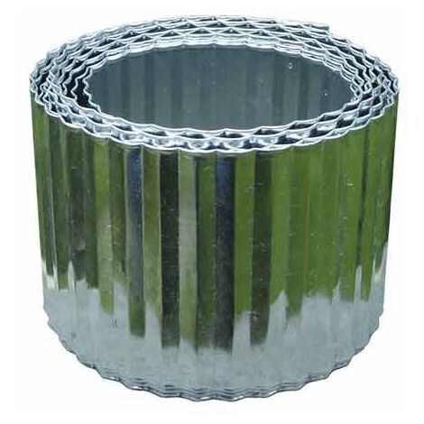 Nortene – Bordure acier ondulé 600 x H 14 cm – Acier galvanisé résistant – Limite plantes envahissantes – Installation simple et sécurisée