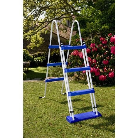Gre Pools Piscine ovale acier 6,34m x 3,99m x H: 1,22m - Filtration à cartouche - Renfort apparents