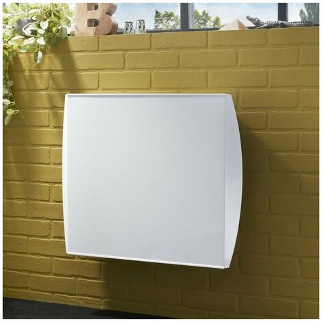 Radiateur électrique à inertie sèche Aria, HJM, 2000 W horizontal blanc