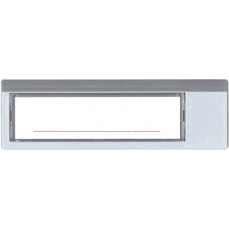 Novap – Porte-nom en plastique 12 cm – Fixation adhésive ou vis – Protection étiquette en PMMA – Signalisation professionnelle