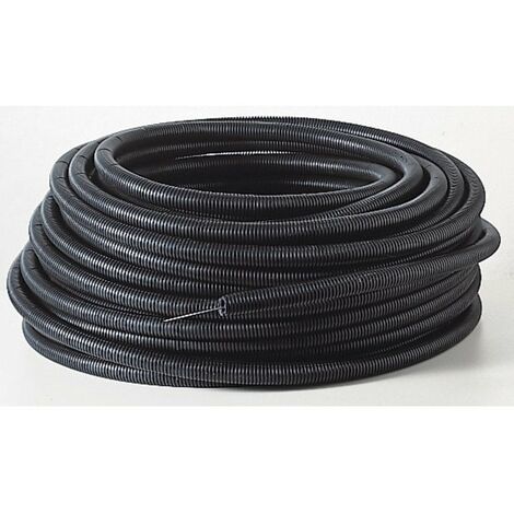 Electraline – Gaine électrique Icta 20 mm x 100 m – Polyoléfines noir – Conduit isolant cintrable pour protection câbles – Normes NF EN 50086 (1/3)