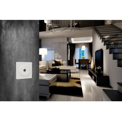 SCHNEIDER ELECTRIC Plaque Triple Odace Touch, Liseré Blanc