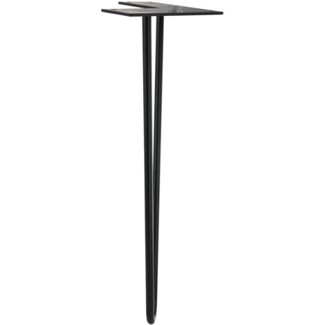 CIME Pied Table Basse Design H. 400mm - Acier Époxy Noir (1/3)