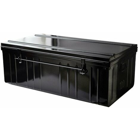 Cantine métal 100x55x40 cm – Noir – 1 compartiment – Attache métal – Pour espaces confinés – Snor (1/2)