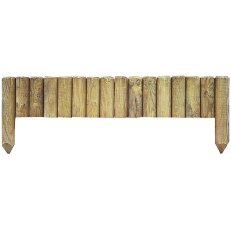 FOREST STYLE Bordure À Planter - Pinède Bois Naturel, H.35 X L.112 Cm