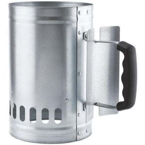 Cheminée D'allumage Barbecue Galvanisée 27.9x17cm - Avec Poignée, Pour Charbon De Bois, Démarrage Rapide - 5