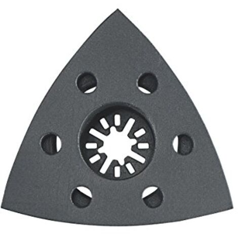 Metabo – Patin abrasif triangulaire 93 mm – Pour ponçage bois dur et teck – Compatible outils multifonctions – 626421000 (1/5)