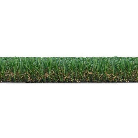 NORTENE Gazon artificiel Zurich Evolution 30 mm - Vert/Marron - 1x4m (1/4)