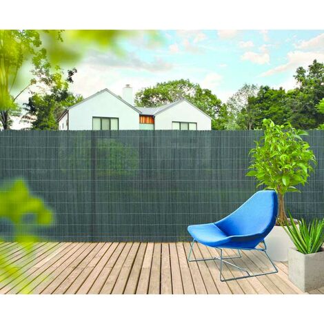 Canne synthétique brise-vue 1x3m – Couleur anthracite – Polypropylène et polyéthylène – Occultation 90% – Traitement anti-UV – Celloplast