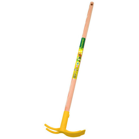 LEBORGNE Serfouette Panne et Fourche Plastique Enfant - manche bois certifié PEFC 100%