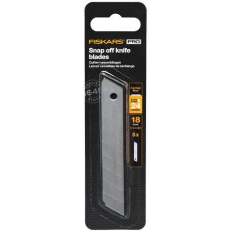 FISKARS Lames cassables de rechange 18mm CarbonMax- pack de 5 (1/3)