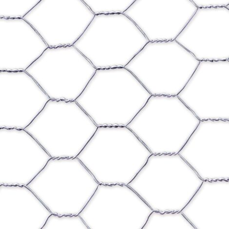 NORTENE Grillage métalique 1 x 25 m - maille 25 x 0,8 mm - structure hexagonale - triple torsion