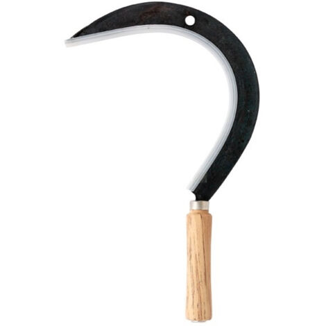 Leborgne – Faucille à herbe droite 0,24kg manche bois – Outil forgé pour coupe nette – Lame renforcée – SKU 271450