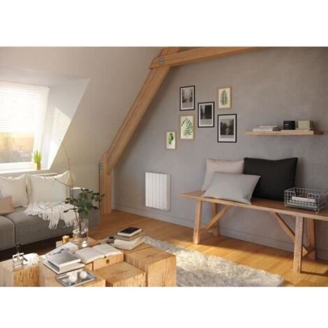 Sauter – Radiateur à inertie fluide 2000 W – Programmation libre – Détection fenêtre ouverte – Surface de chauffe 20 m² – Design élégant