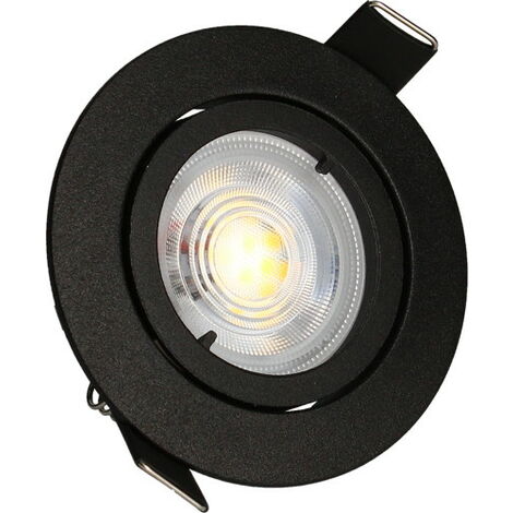 ARLUX LIGHTING KIT 3 spots noirs encastrables JADE Orient. MODULE TRIAC 5W, 4000K, 400lm, Ø83 (1/2)