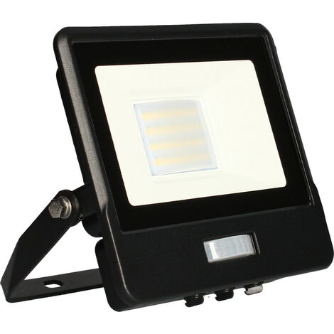ARLUX LIGHTING Projecteur mural ALTO - 20W, 4000K, 1620lm, Noir - Détecteur IR (1/3)