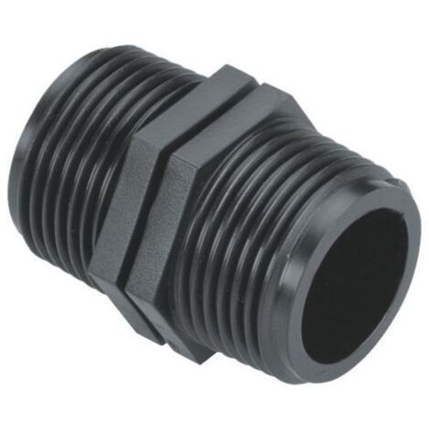 Gardena – Mamelon mâle pour clarinette d'arrosage enterré 26/34 – Raccord rapide 2 sorties mâles – Connexion facile électrovannes (1/2)