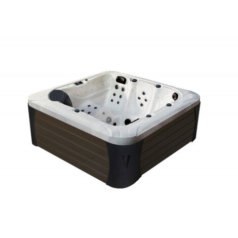 Spa rigide 5 places 216 x 216 x 90 cm – 39 jets de massage – Panneau digital Balboa – Couverture thermique avec verrouillage – Water Clip (1/3)