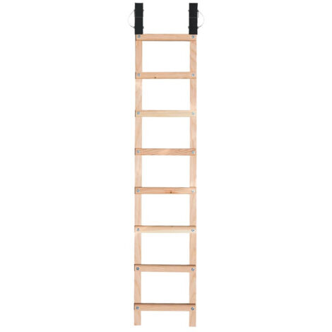 Hailo – Échelle plate de toit en bois 2m – Traitement hydrofuge – Barreaux espacés pour sécurité – Pour travaux toiture et panneaux solaires (1/6)