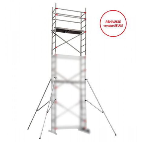 Hailo – Réhausse échafaudage roulant pour escalier 4,8m/6,8m – Montage rapide sans outil – Charge maximale 150 kg – Aluminium robuste (1/6)