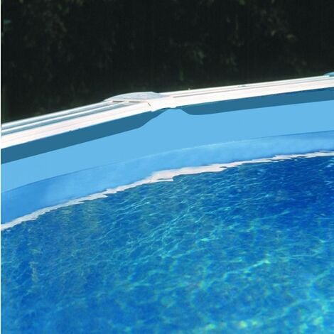 GRE Liner 0,40 bleu uni piscine ovale 7,30m x 3,75m x 1,32m