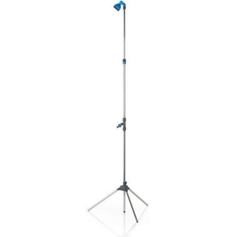 Gre-pools Douche de piscine Aluminium 160 cm bleu et argenté (1/4)