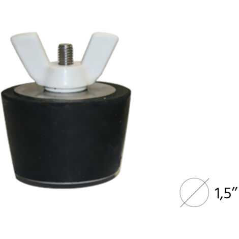 GRE – Bouchon d'hivernage Ø38mm – Compatible avec prises de balais et skimmers – Protection canalisations PVC – Accessoire essentiel piscine