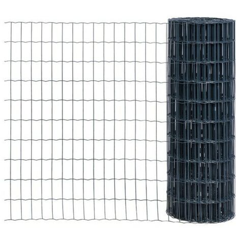 Grillage Soudé Vert WERKA PRO - Rouleau 10m X 1,2m, Acier Galvanisé Plastifié, Maille 5x10 Cm