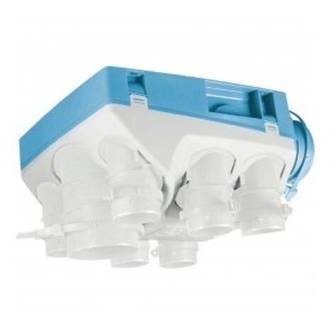 Unelvent – Kit VMC simple flux hygroréglable – Débit 283 m³/h – 6 piquages sanitaires – Installation rapide Twist® et Easyfix® – Classe énergétique B