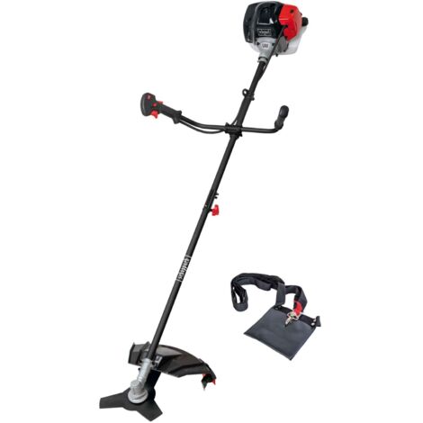 Scheppach Débroussailleuse Thermique BCH5200PB - Rotofil - Moteur 2T de 51,7cm3 - 2en1 : Débroussailleuse, Coupe-Bordure - Anti-Vibration - Largeur de Coupe 450/255mm - Bandoulière & Guidon réglable