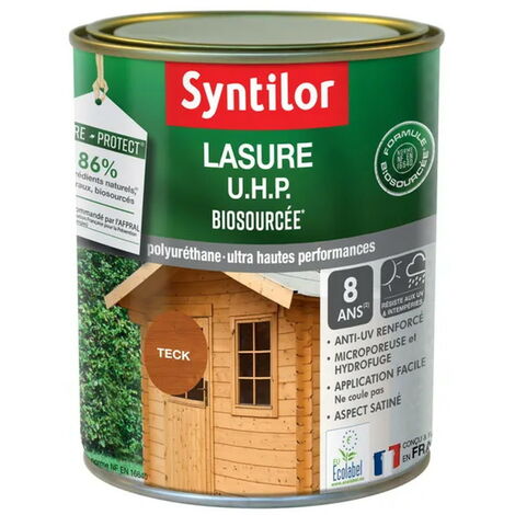 SYNTILOR Lasure Uhp biosourcée nature protect 8 ans teck satiné 1 l