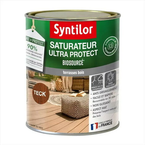 SYNTILOR Saturateur Biosourcé nature protect pour bois, teck, mat 0.75 l