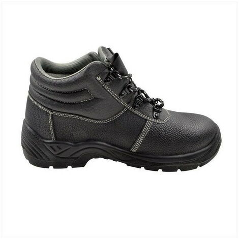 Chaussures De Sécurité Femme Bellota FTW07-39 90 S3 - Semelle Flex, Bout En Fibre De Verre, Cuir Imperméable, Légères Et Antidérapantes - Taille 39 Noir