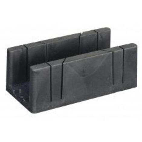 Outifrance – Boîte à onglet géante en ABS légère – 4 coupes verticales 45°/90° – Dimensions intérieures 320 x 100 x h. 100 mm