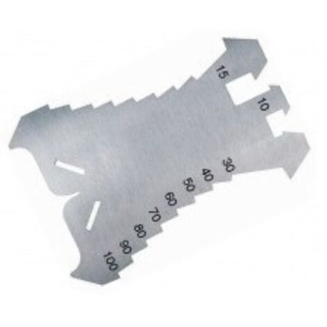 Outifrance – Tracette de couvreur en acier inox trempé – Marquage précis de 5 à 100 mm – Pour tôles et gouttières – Profondeur réglable par intervalles (1/3)