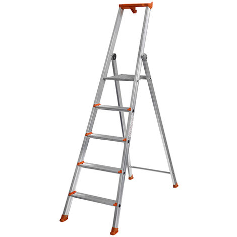 Centaure – Escabeau aluminium PRO 54 – 8 marches – Plate-forme antidérapante 250x250mm – Charge max 150kg – Articulation haute résistance