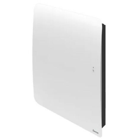 Sauter – Radiateur à inertie horizontal 1000W – Double corps de chauffe fonte + façade chauffante – Éclairage LED intégré – Programmation connectée